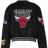 Chicago Bulls Wool Varsity Jacket Black