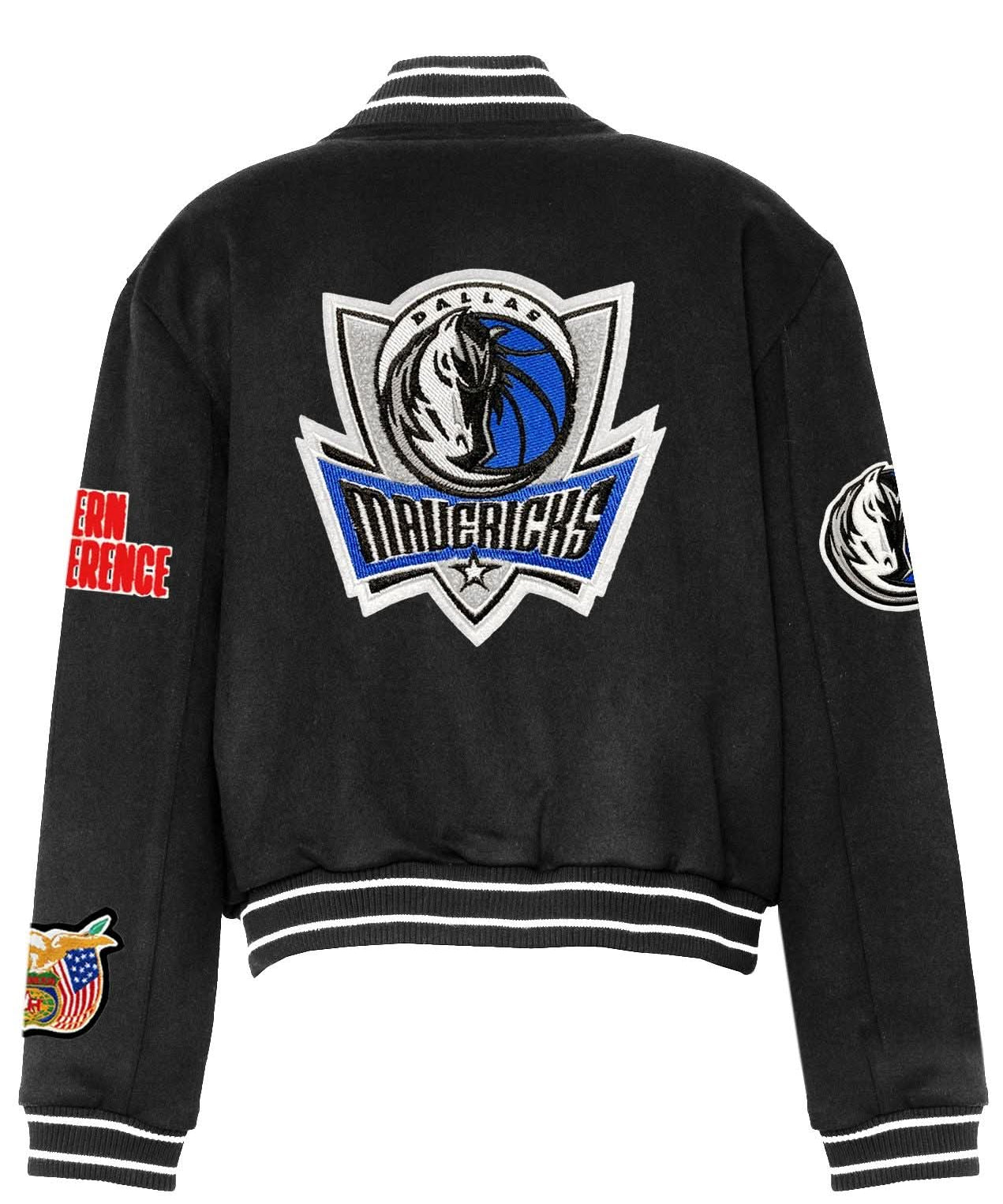 Dallas Mavericks Wool Varsity Jacket Black