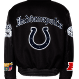 Indianapolis Colts Wool & Leather Old English Varsity Jacket