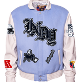 Indianapolis Colts Wool & Leather Old English Varsity Jacket