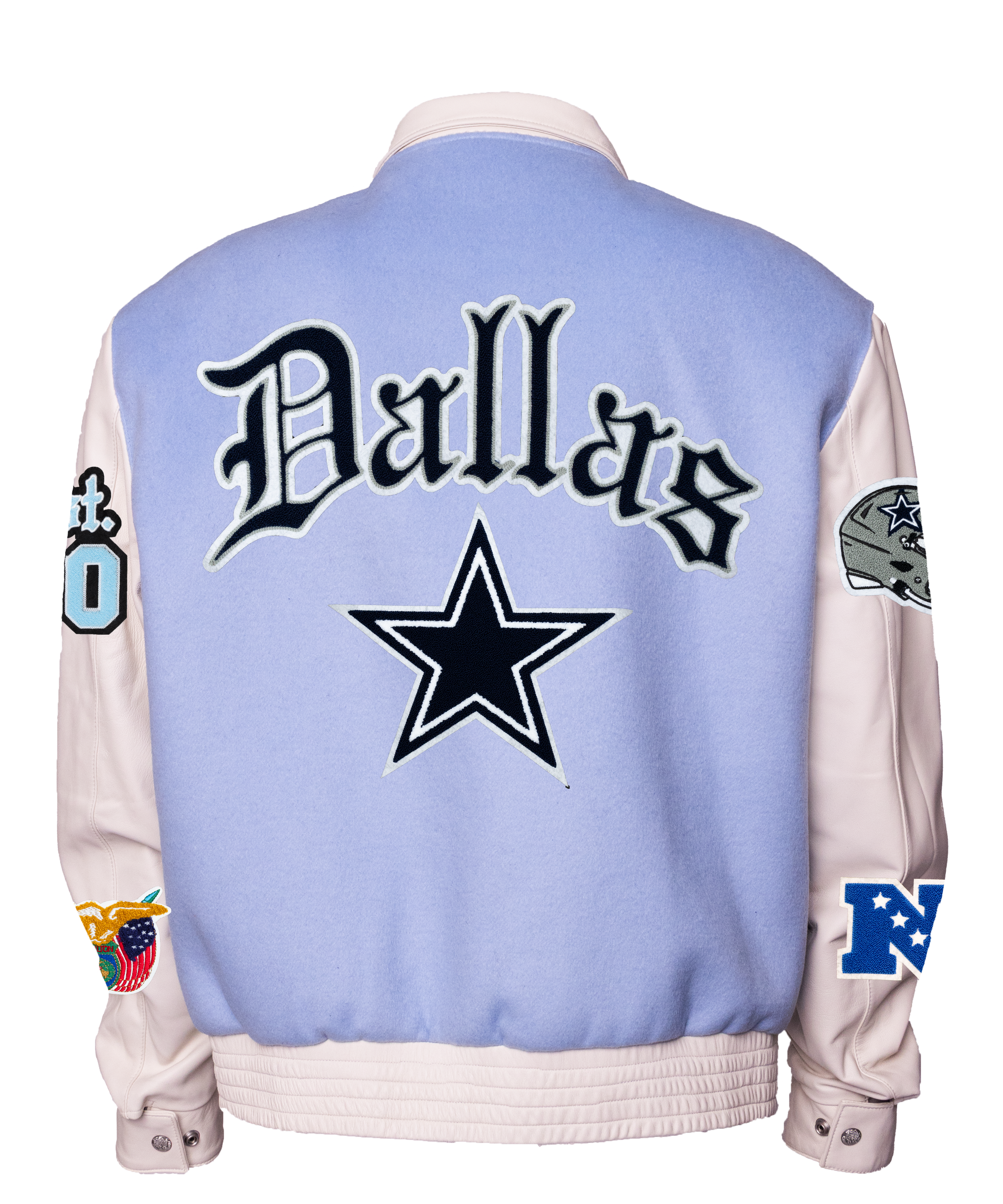 Dallas Cowboys Wool & Leather Old English Varsity Jacket
