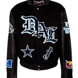 Dallas Cowboys Wool & Leather Old English Varsity Jacket