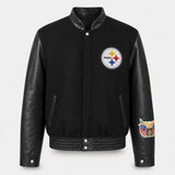 Pittsburgh Steelers Wool & Leather Varsity Jacket