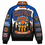 New York Knicks 2026 NBA Champions Italian lambskin Leather Jacket