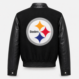Pittsburgh Steelers Wool & Leather Varsity Jacket