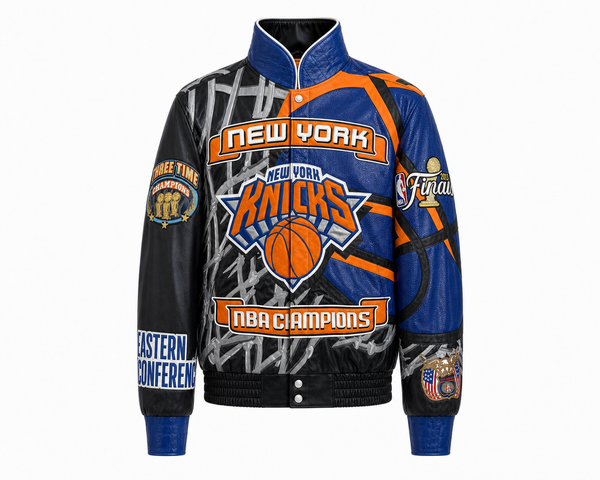 New York Knicks 2026 NBA Champions Full Leather Jacket