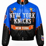 New York Knicks Skyline Vegan Leather Jacket