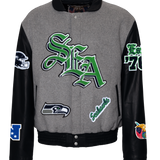 Seattle Seahawks Wool & Leather Old English Varsity Jacket Orders
