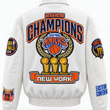 New York Knicks 2026 Champions Association Edition Triple White Wool Jacket – back