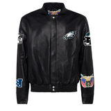 Philadelphia Eagles Full Leather Jacket Black